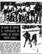 Història del Hoquei Gel Català any 1952. "L'equip madrileny del C. D. Femsa, al vèncer per 7 a 3 al C. A. Núria, ..."